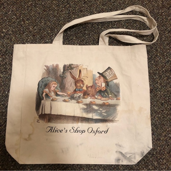 Alice’s Shop Oxford, University Tote Bag, Tan - Picture 3 of 4